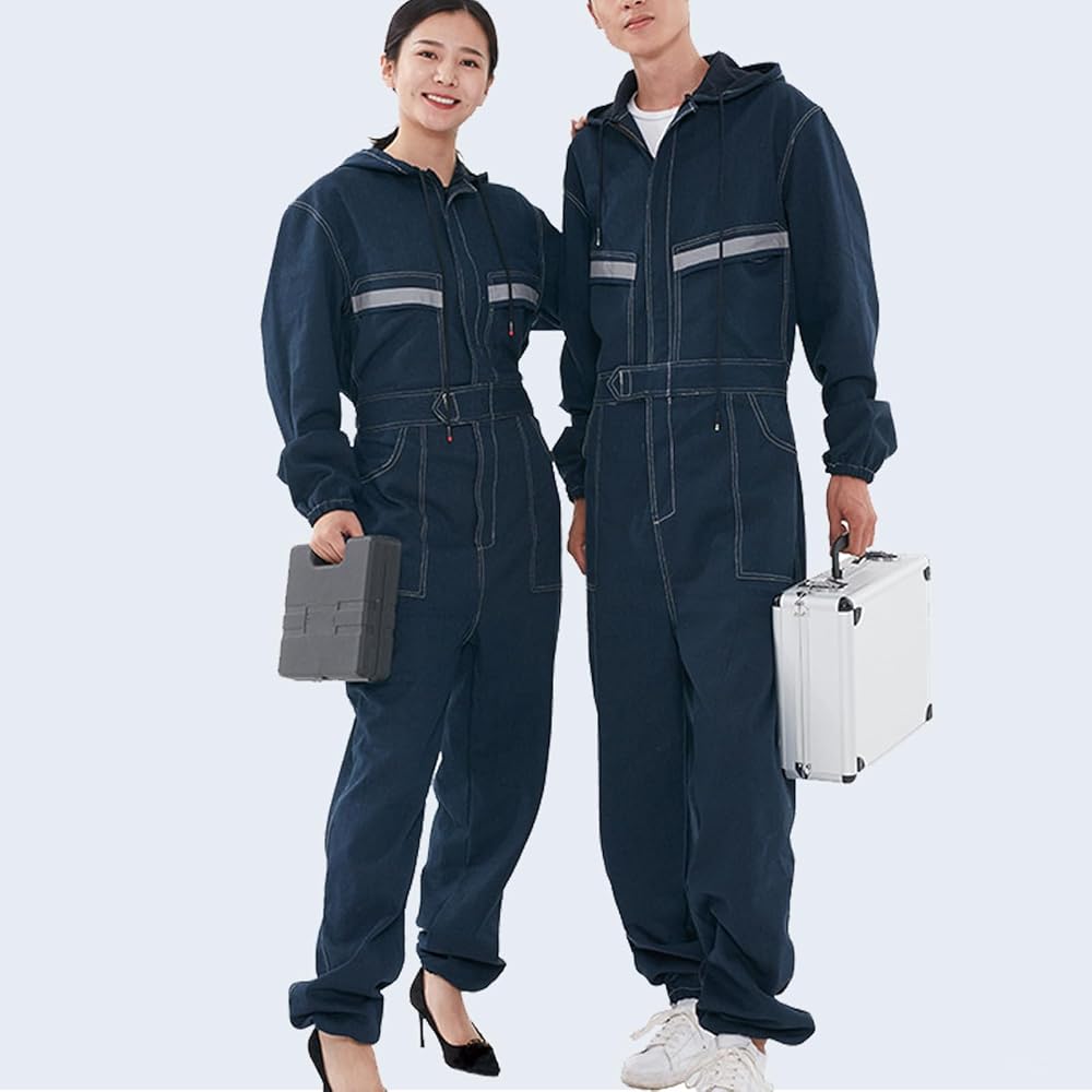 Amazon.com: TOVCHEI Two-Way Zip-Front Coverall Jeans